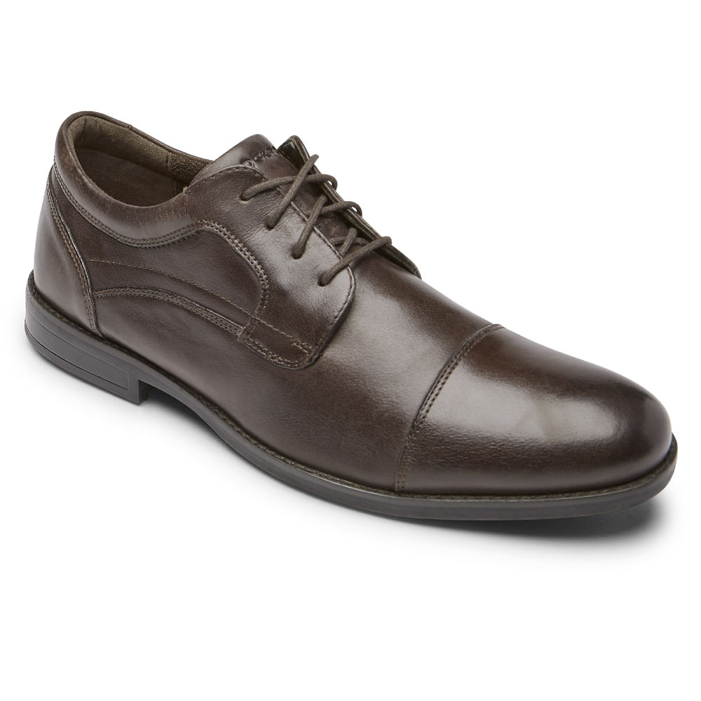 Rockport Oxfords For Mens Brown - Mykel Cap Toe - XZ6487320